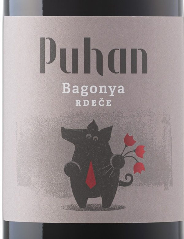 Sprednja etiketa vina Puhan Bagonya rdeče