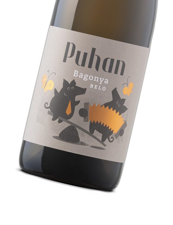 Podrobnost etikete vina Bagonya belo 2022 Puhan pod kotom